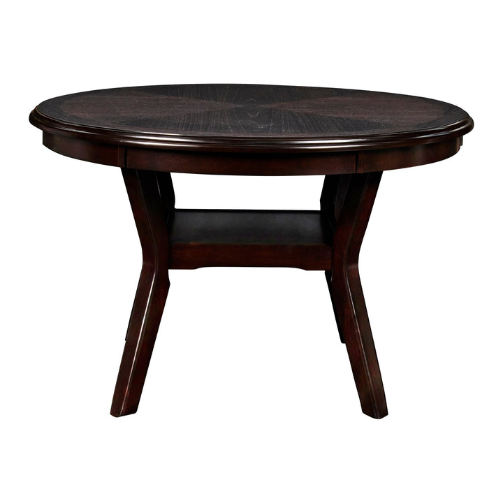 Gia 5 Pc 47" Round Dining Table &amp; 4 Chairs-Ebony