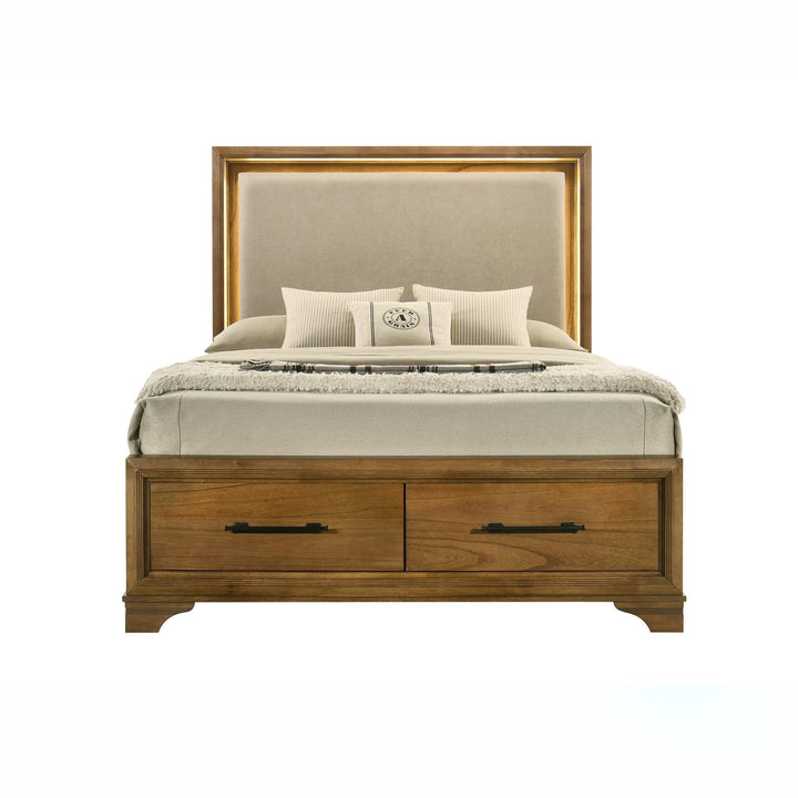 Talcott 5/0-6/6 Q/ek Side Rails- Honey