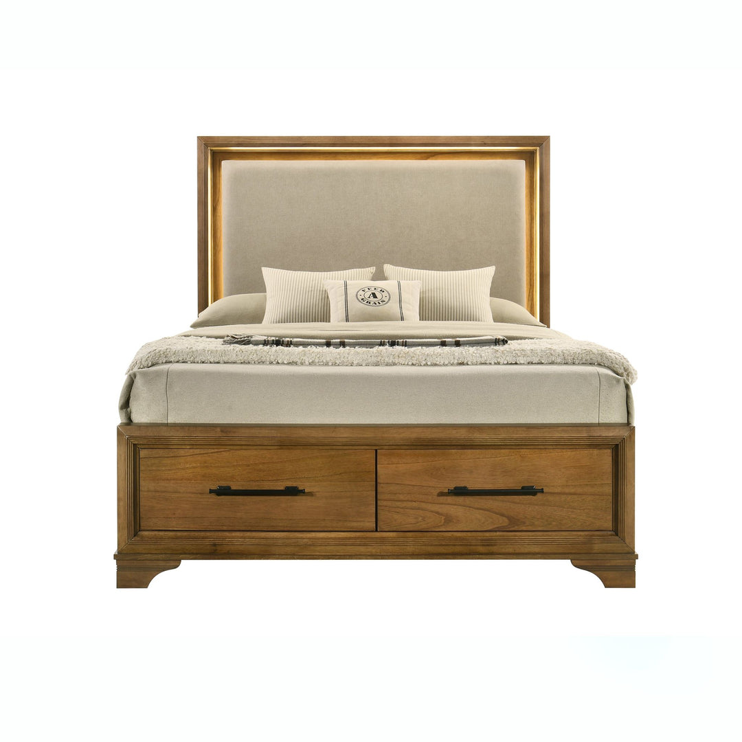 Talcott 5/0-6/6 Q/ek Side Rails- Honey