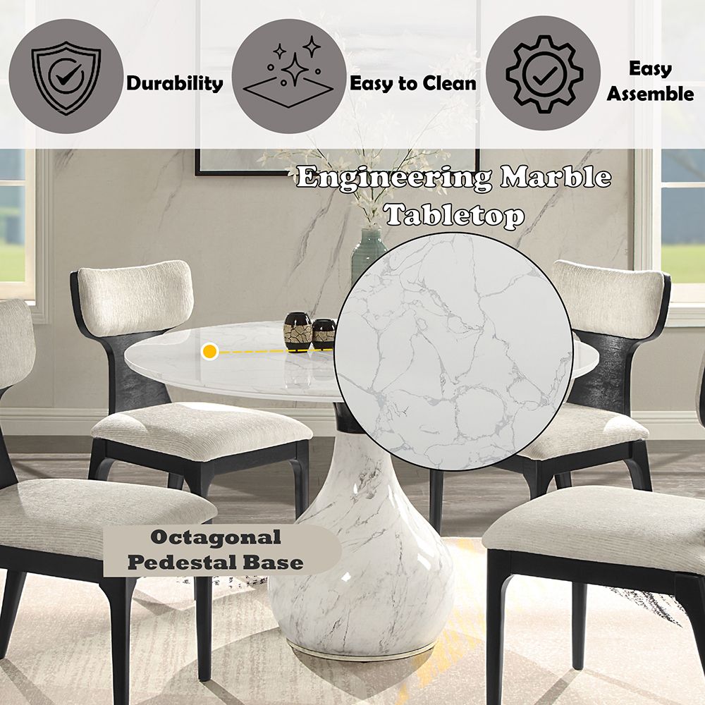 Koen Round Dining Table