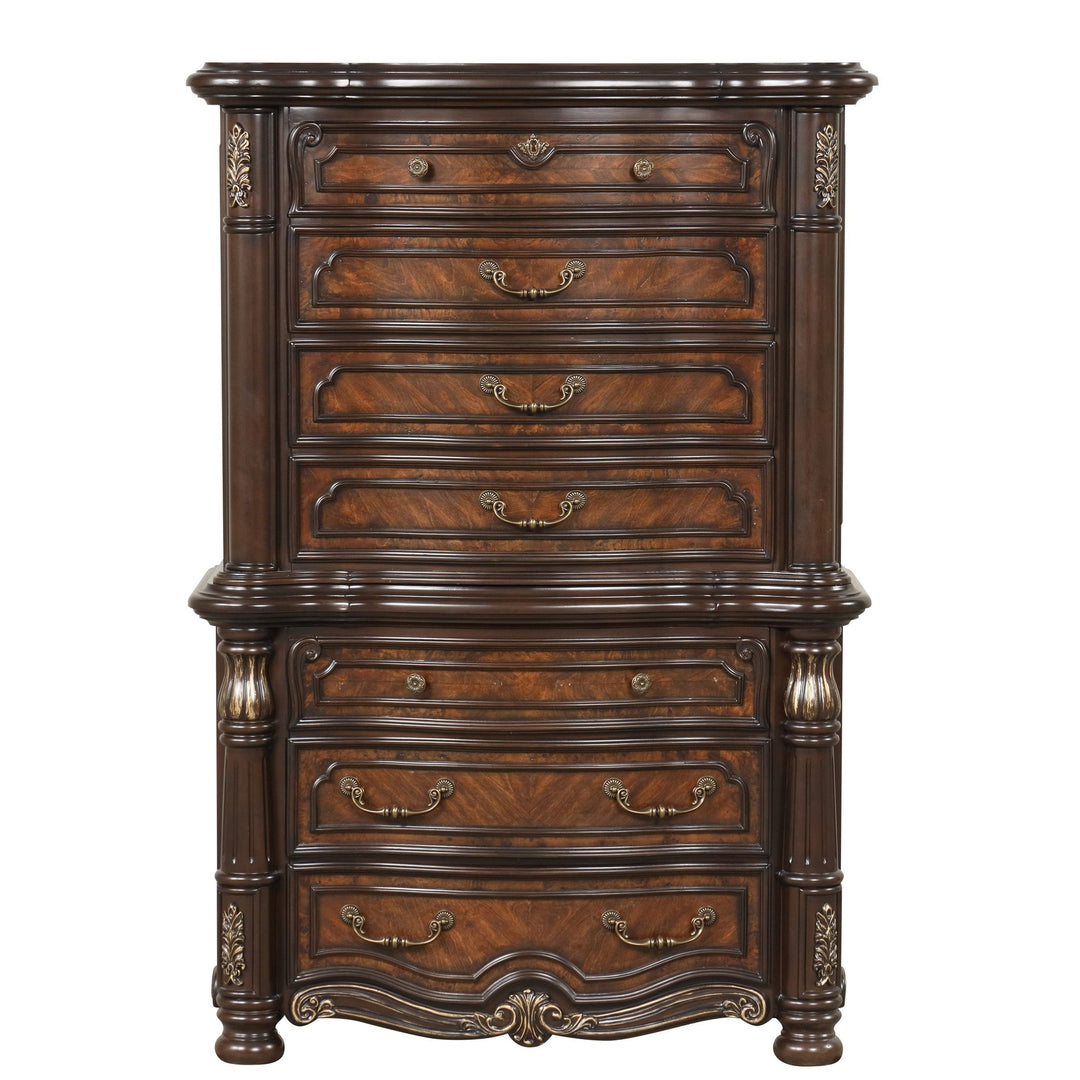 Bella Notte Chest Base- Mahogany Brown