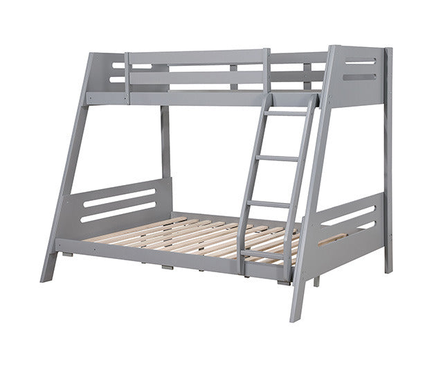 Emilee Twin/Full Bunk Bed, Gray