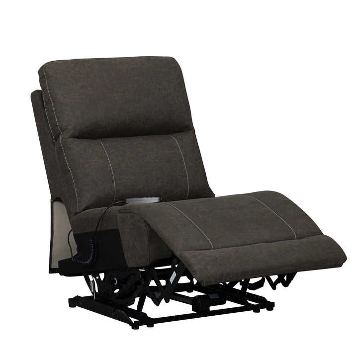 Gaia Armless Recliner W/pwr Hr, Fr, Massage, Heat-Sable