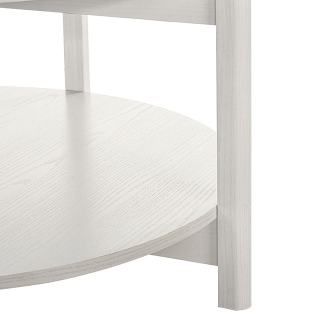 Hyde Round Coffee Table, White - view 4