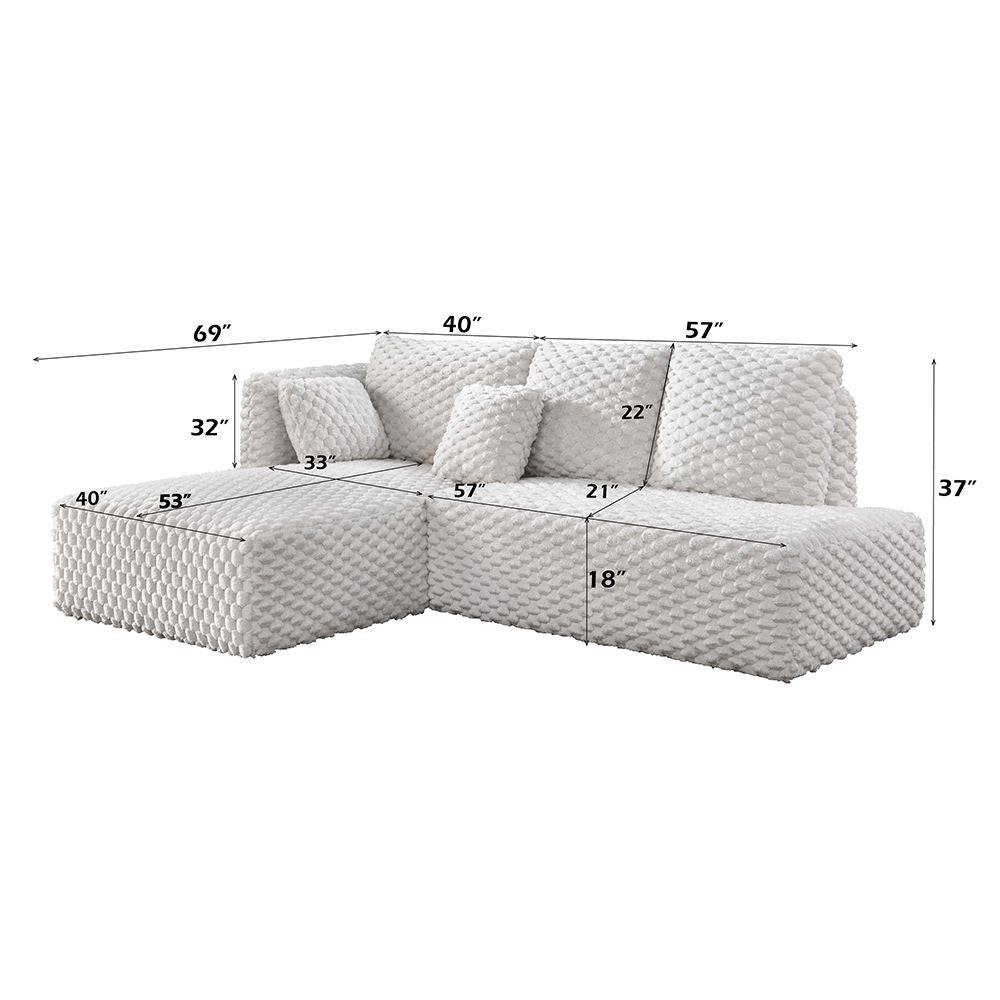 Manya Sectional Sofa – dimensions diagram