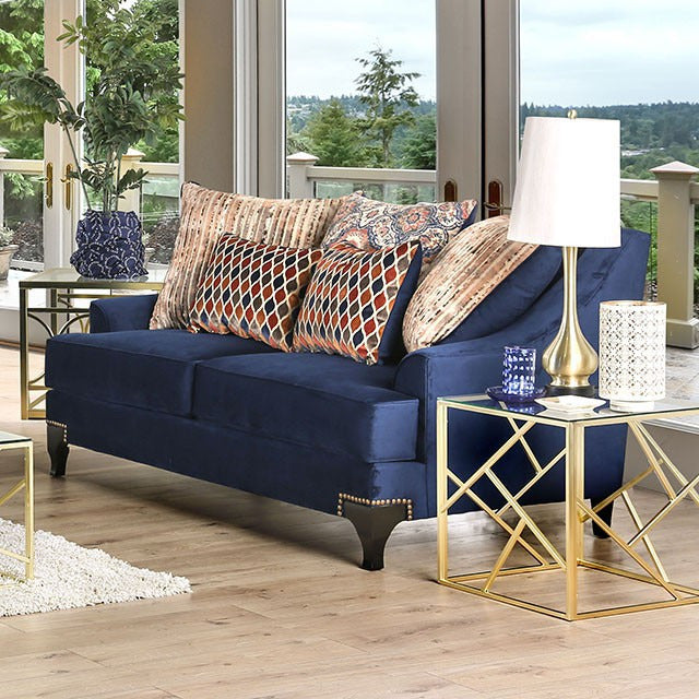 Sisseton Love Seat, Navy