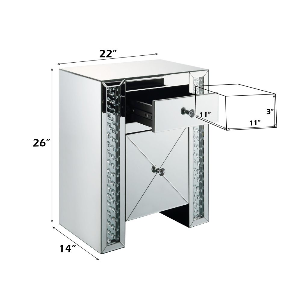 Nysa Accent Table – dimensions diagram