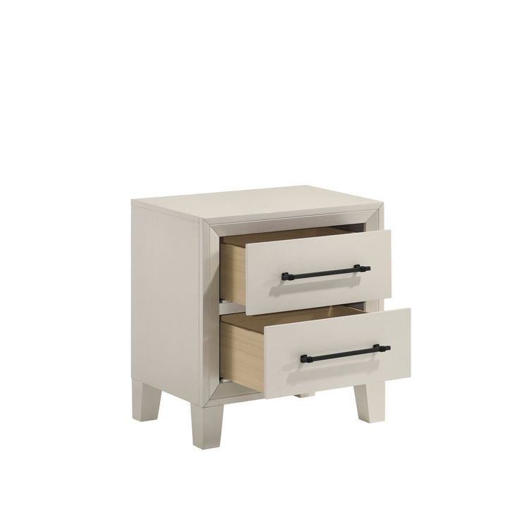 Ballard 2 Drawer Nightstand-White