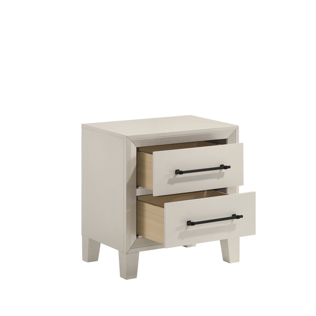 Ballard 2 Drawer Nightstand-White
