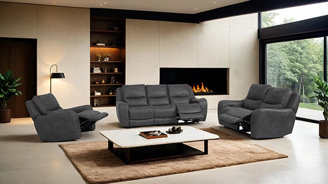 Demetrius Power Recliner, Dark Gray - view 2
