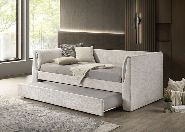 Upney Twin Daybed W/ Trundle, Pearl White - view 4