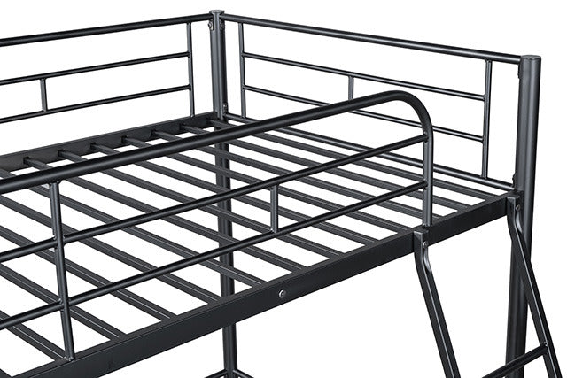 Myles Twin Loft Bed, Black - view 3