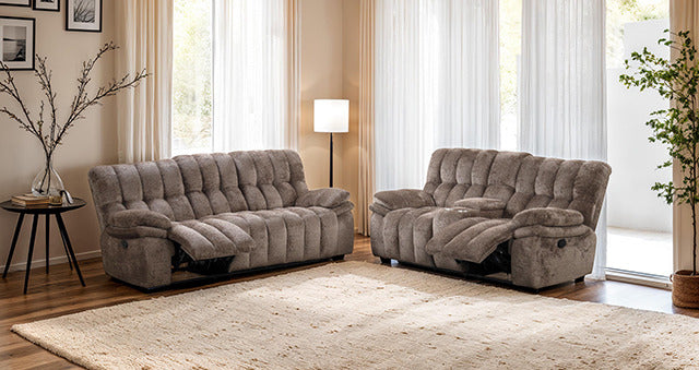 Hieronymus Manual Loveseat, Dark Brown - view 5