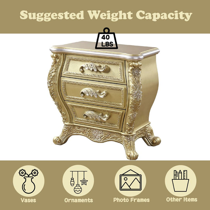 Cabriole Nightstand – features callout