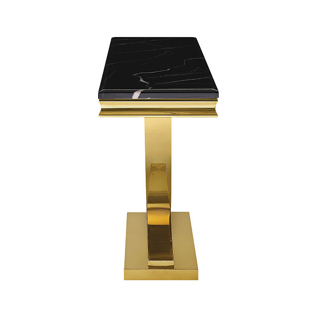 Wettingen Sofa Table, Black/Gold - view 2