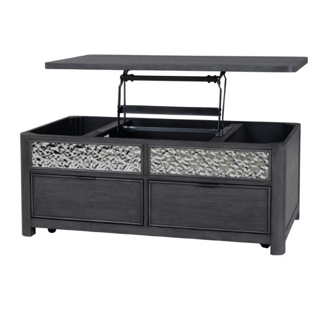 Sterling West Lift-Up Cocktail Table w/Casters - view 2