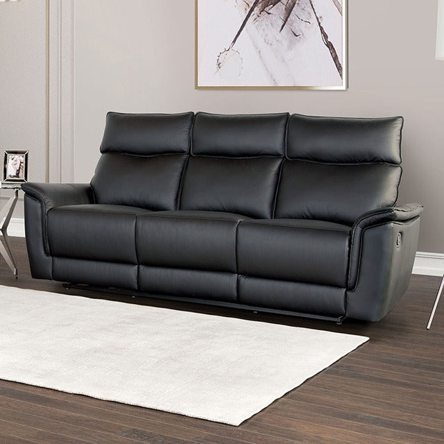 Bienne Sofa Manual Recliner, Black