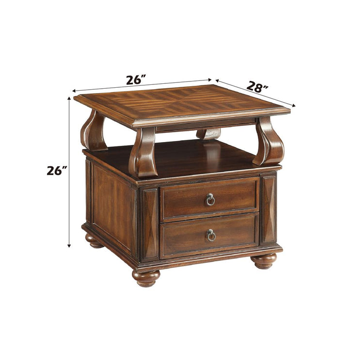 Amado End Table – dimensions diagram