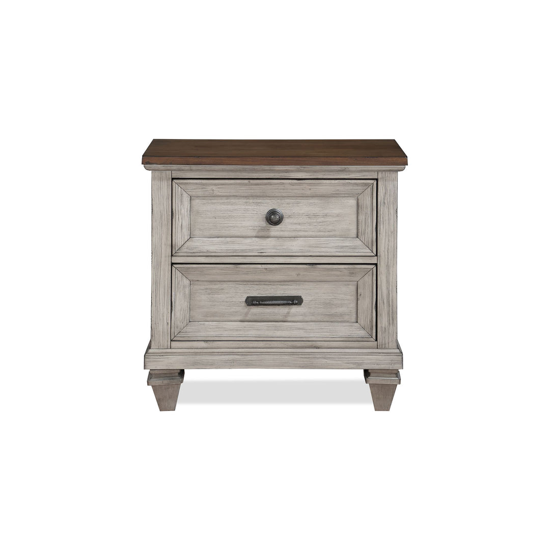 Mariana Nightstand W/usb-Vintage Creme
