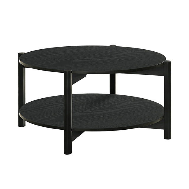 Hyde Round Coffee Table, Black