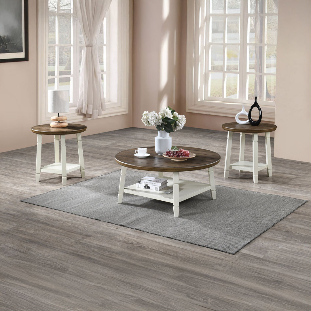Flaherty 3 Piece Occasional Set- 1 Coffee & 2 End Tables -Two