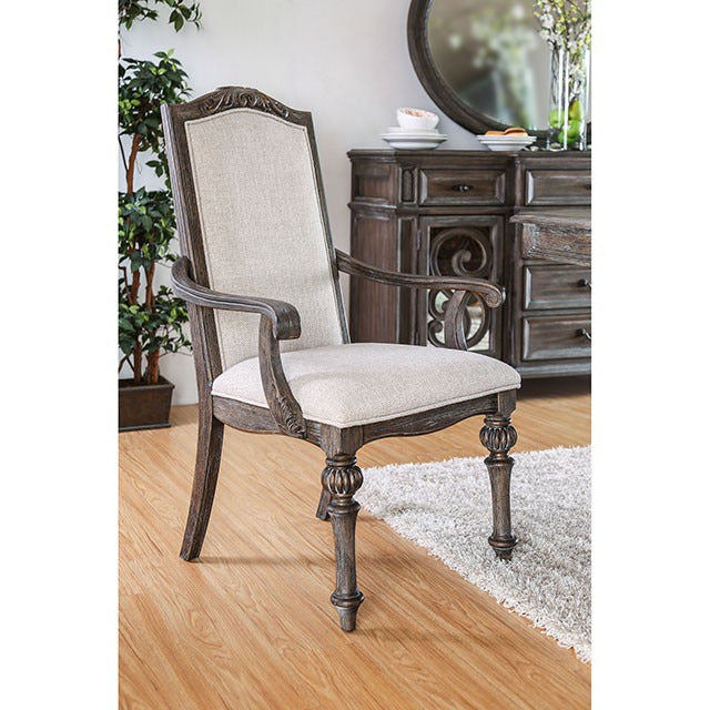 Arcadia 9 Pc Dining Table Set, Rustic Natural Tone/Ivory - view 5