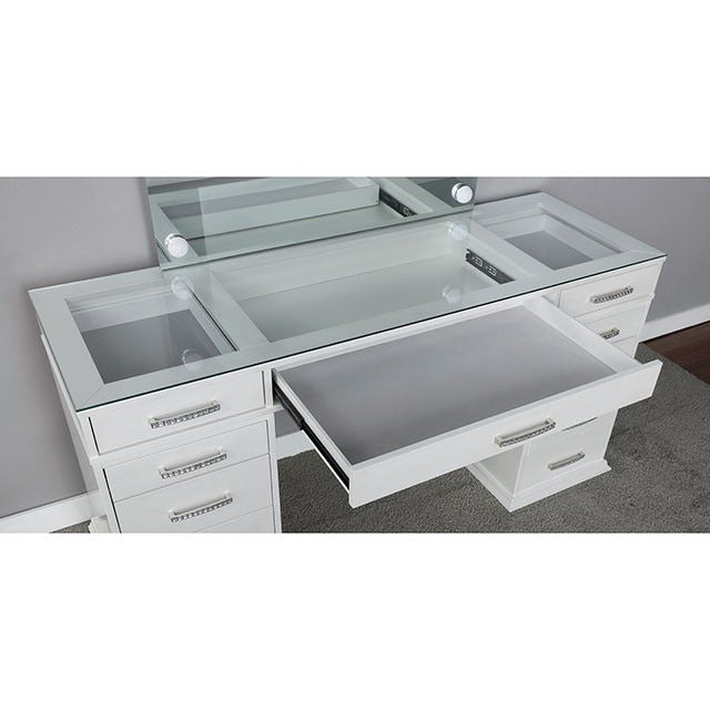 Valentina Vanity Set, Luminous White - view 2