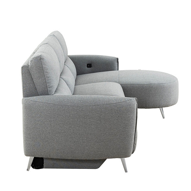 Galten Power Sectional, Gray - view 6