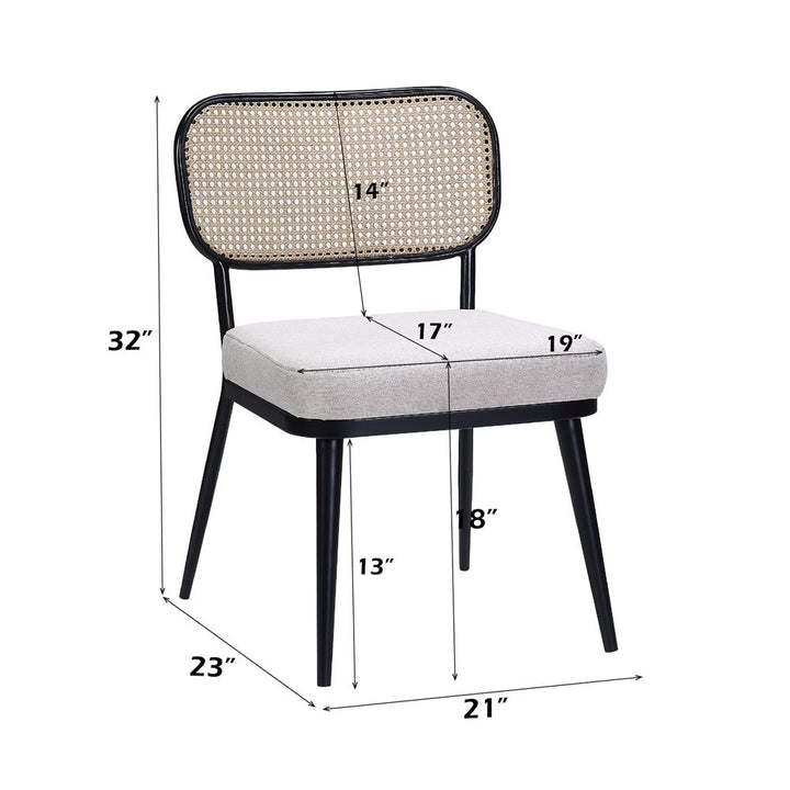 Colson 3 Pcs Table &amp; Chairs Set – dimensions diagram