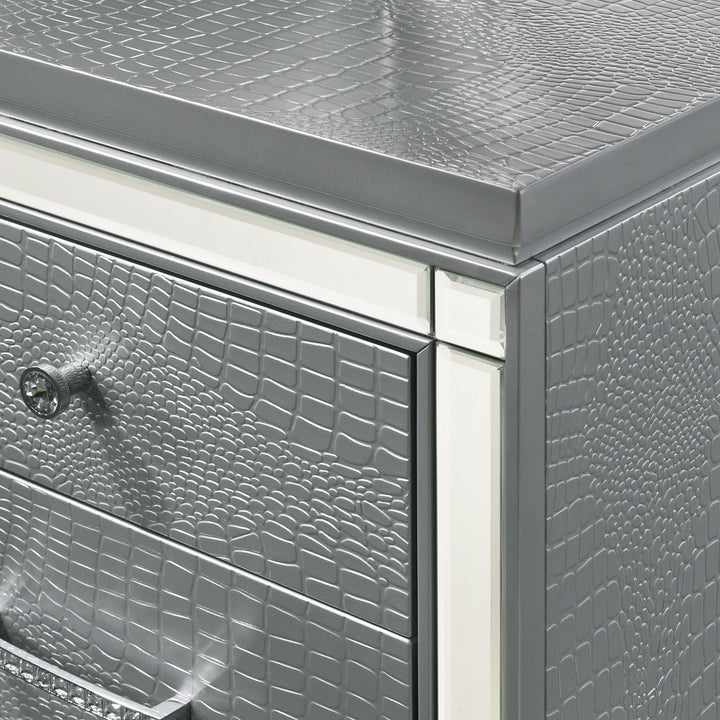 Valentino Dressing Table-Silver