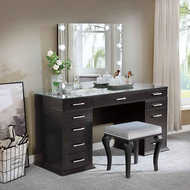 Valentina Vanity Set, Obsidian Gray