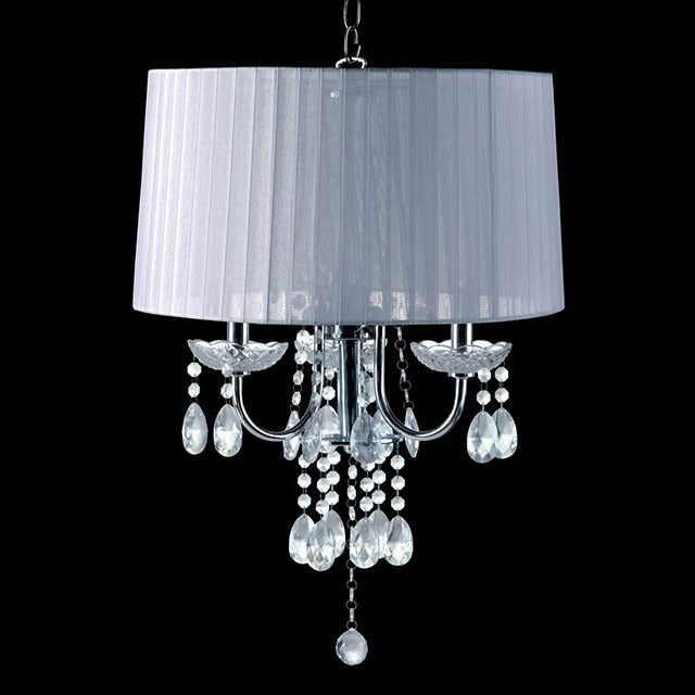 Jada Ceiling Lamp, White/Chrome