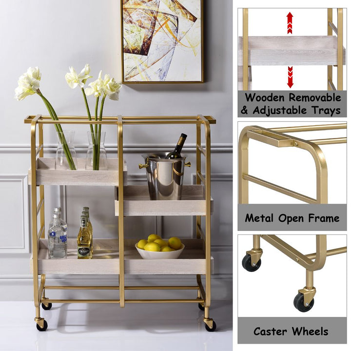 Vorrik Serving Cart – features callout