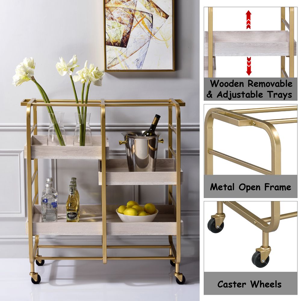 Vorrik Serving Cart – features callout