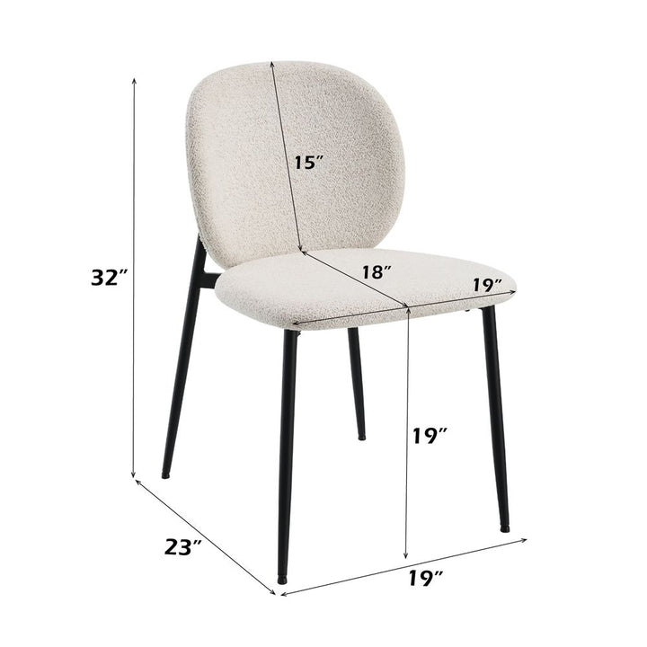 Klaus Side Chair (Set-2) – dimensions diagram