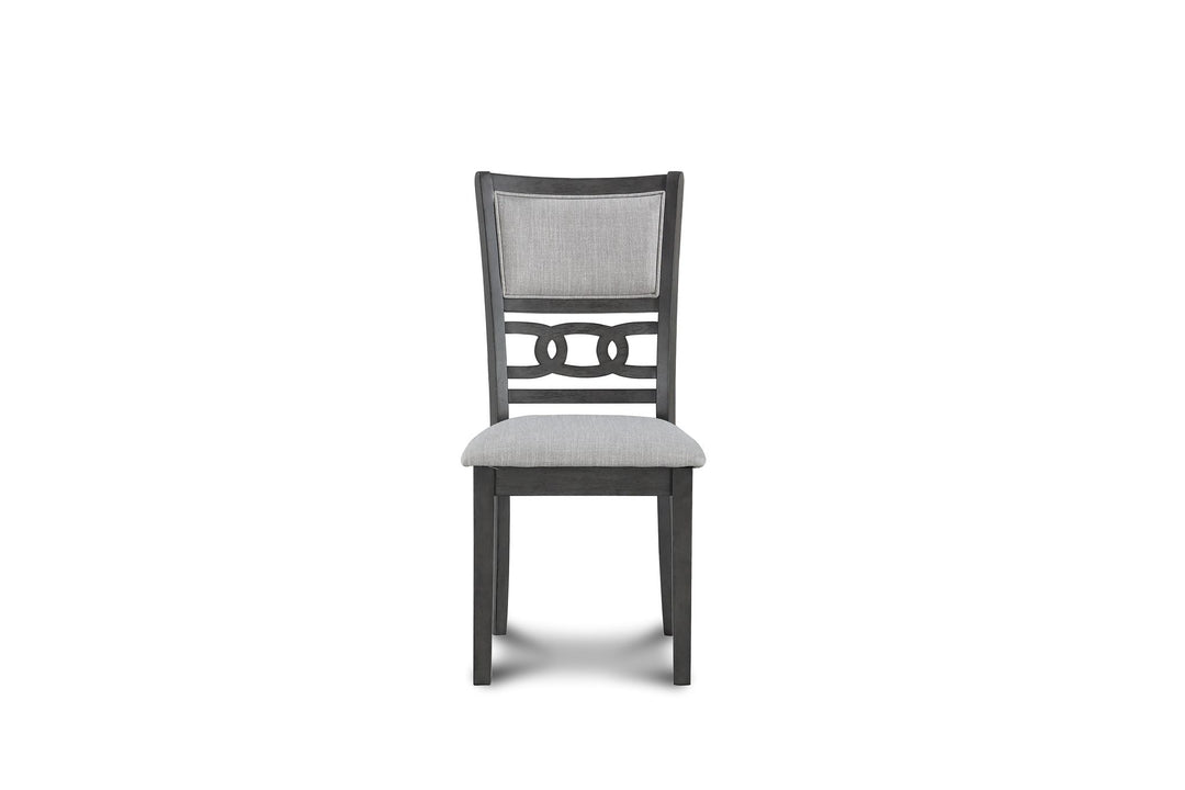 Gia 3 Pc 42" Drop Leaf Dining Table & 2 Chairs-Gray