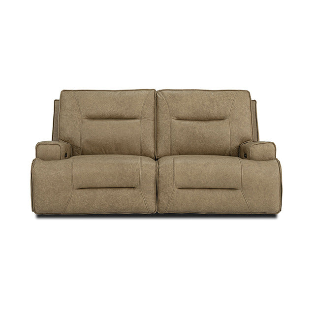 Dallas Oversized Power Sofa, Warm Taupe