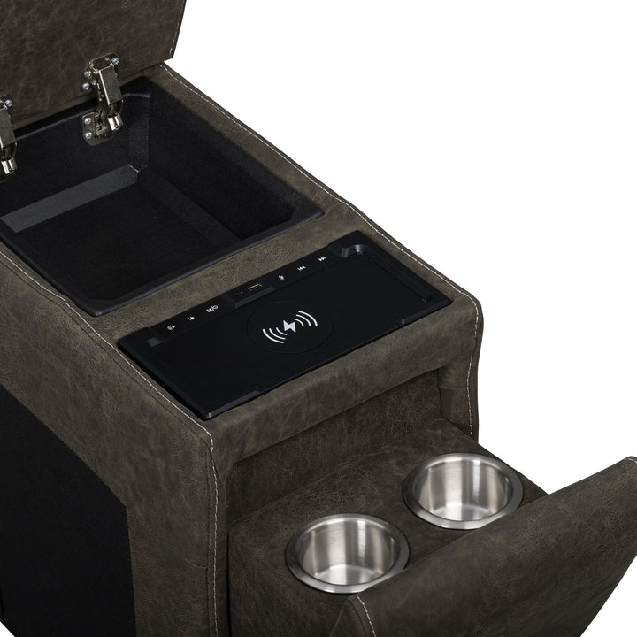 Gaia Storage Console With Speakers-Sable