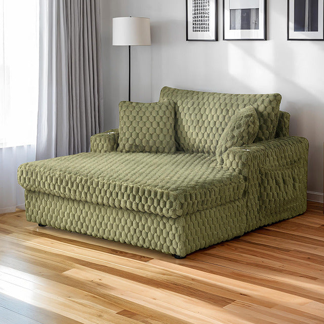 Ferryhill 2-Arm Chaise, Olive Green - view 5