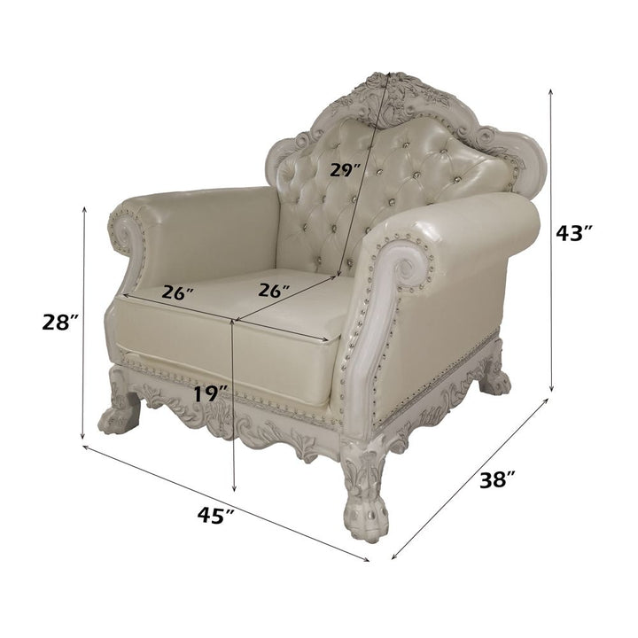 Dresden Chair W/2 Pillows – dimensions diagram