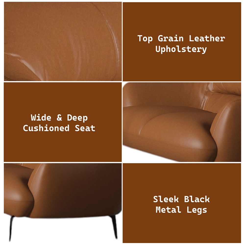 Leonia Loveseat – features callout