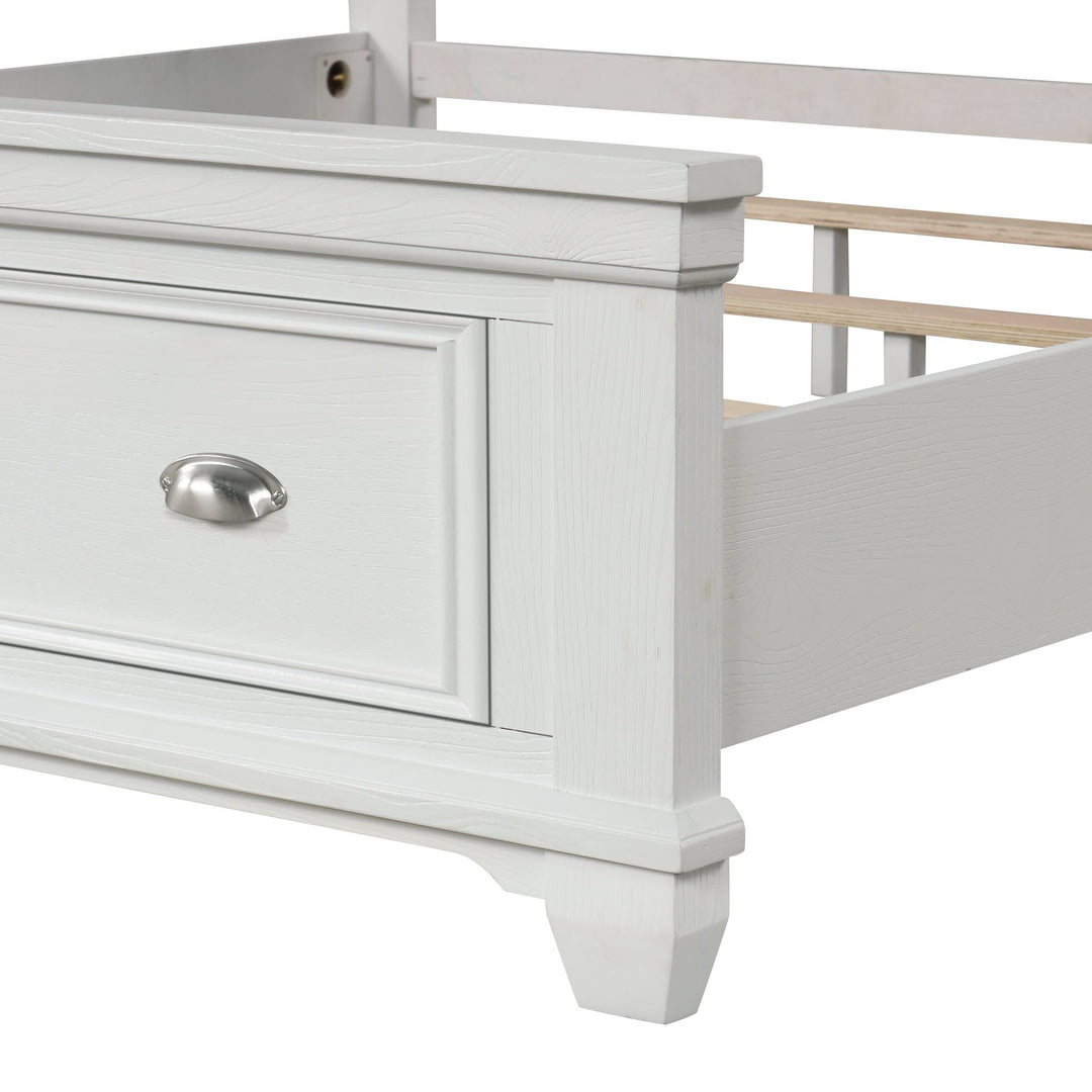 Jamestown 6/0 WK Stg Bed Rails- White