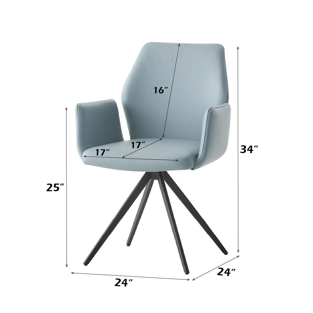 Segismunda Arm Chair W/Swivel – dimensions diagram