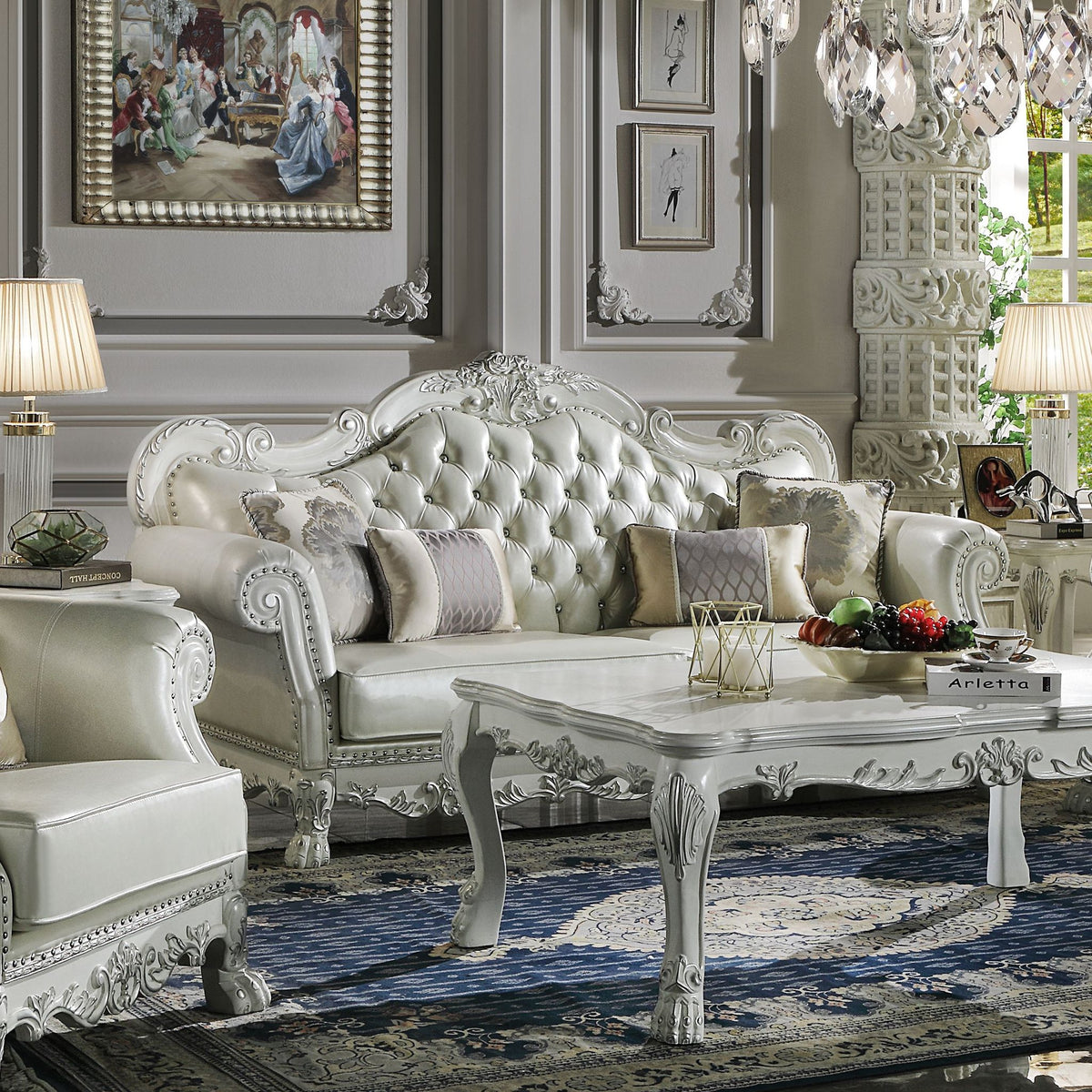 Dresden Sofa with 4 Pillows