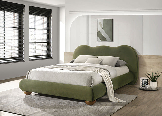 Finamore Bed, Olive Green - view 4
