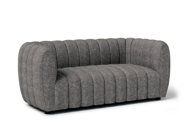Aversa Loveseat, Charcoal Gray