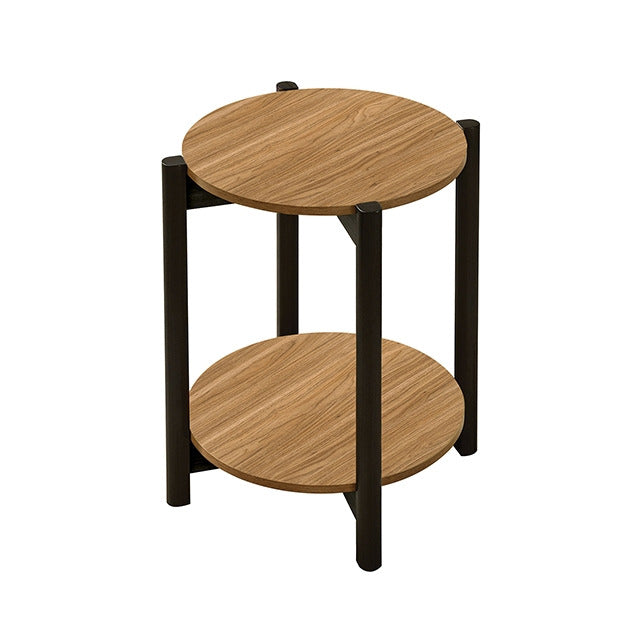 Hyde Round End Table, Walnut - view 2