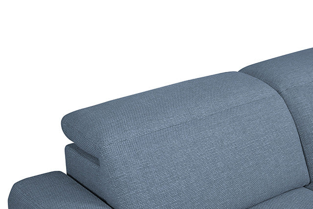 Melancton Power Sectional, Blue - view 4