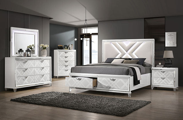 Emmeline Night Stand, White - view 2