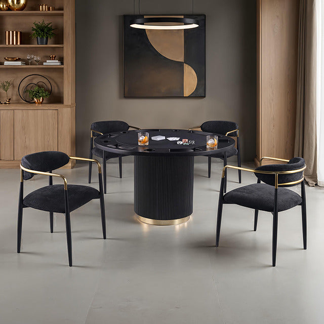 Frascone 5 Pc. Dining Table Set, Black